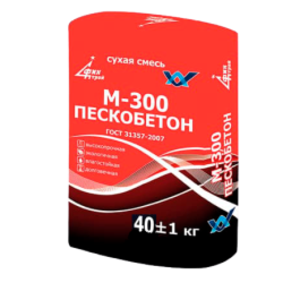 М-300 ПЕСКОБЕТОН ФИНСТРОЙ Extra ГОСТ (40 кг) (Улучшенная формула)