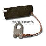 Щётки 8х10х27мм графит. с нак. поводок-флажок (Зернодробилка Колос)