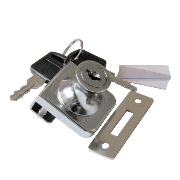 Замок LOCK.407.CR, хром 1стекло накладной 3467